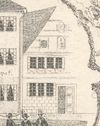 Auf einem Briefkopf des Geschäftsmanns D. Pabst im Nachbarhaus Gelbinger Gasse 25 von 1861 (StadtA Schwäb. Hall S01/0033)