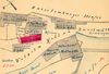 Lageplan zum Bau eines Pferdestalls in der Heller’schen Mühle, 1896 (StadtA Schwäb. Hall 27/0333)