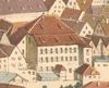 Rückseite um 1895. Ausschnitt aus einem Druck von E. Hochdanz nach einem Gemälde von F. Romfort, Verlag von Hobbing & Büchle, Stuttgart (StadtA SHA S10/0790)
