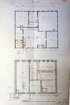 Plan zu einem Baugesuch des Schwanenwirts Anton Berger zur Einrichtung von Gasträumen im Erdgeschoss von 1855. Plan im Baurechtsamt Schwäbisch Hall (StadtA Schwäb. Hall DIG 11547)