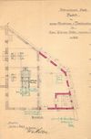 Grundriss für den Anbau eines Transformatorenhauses an die Mühle, 1919 (StadtA SHA 27/333)