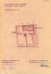 Grundriss des Zweiten Stocks zum Anschluss des Hauses an die städtische Kanalisation, 1961 (Baurechtsamt, Bauakten Lange Straße 21)