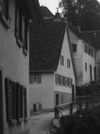 Weitere Ansicht aus Richtung Nordosten, von der Waschbachbrücke aus. Undat., um 1928-1935. Fotograf unbekannt (StadtA Schwäb. Hall DIG 05575, Original: Ivo Lavetti / www.nostalgus.de, alle Rechte vorbehalten)