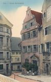 Giebel zum Marktplatz hin um 1900 (StadtA SHA Seyboth PK 0036)