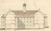 Weiterer Plan mit Schnitt durch den West- und Ostflügel, undatiert, wohl um 1882/83 (StadtA Schwäb. Hall S06/P02098)