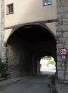 Das stadtseitige Tor von außen, August 2007. Foto: Dietmar Hencke (StadtA Schwäb. Hall DIG 02242)