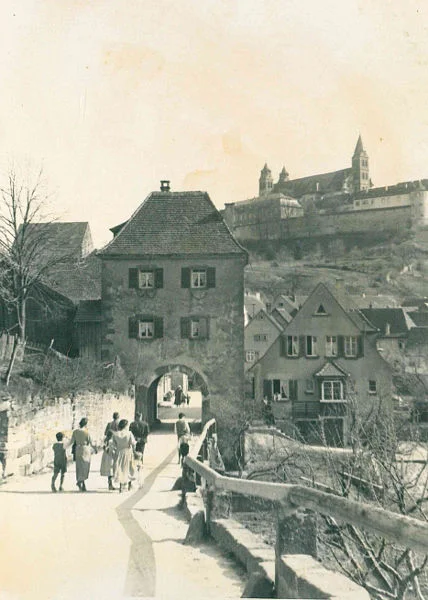 Bild von 1951. Foto: Dr. Otto Weller, Schwäbisch Hall (?) (StadtA Schwäb. Hall R102/051)