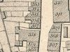 Ausschnitt aus dem Primärkataster von 1827. Das Gebäude (Bildmitte) hat die Nummer 357 (StadtA SHA S13/357)