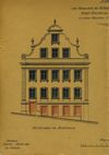 Plan zum Einbau neuer Schaufenster und zu Umbauarbeiten im Erdgeschoss, 1905, Ansicht der Fassade zum Marktplatz hin. Die Pläne wurden vermutlich nicht oder nur teilweise umgesetzt (Baurechtsamt Schwäb. Hall, Bauakten)