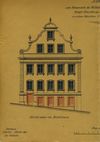 Plan zum Einbau neuer Schaufenster und zu Umbauarbeiten im Erdgeschoss, 1905, Ansicht der Fassade zum Marktplatz hin. Die Pläne wurden vermutlich nicht oder nur teilweise umgesetzt (Baurechtsamt Schwäb. Hall, Bauakten)