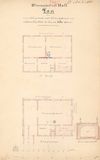 Grundrisse und Schnitt des Kellers zum Bau eines Wirtschafts- und Wohngebäudes durch Heinrich Weber, 1875 (Baurechtsamt SHA, Bauakten Langer Graben 13 und 13/1)