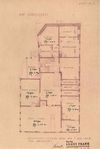 Plan des Erdgeschosses mit der Wirtsstube aus den Konzesssionsakten des „Sterns“ mit Berechnung der Raumgrößen, datiert auf den 2.8.1938 (StadtA Schwäb. Hall 21/1843)