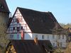 Blick von der Gymnasiumstraße aus Richtung Osten/Nordosten auf das Hinterhaus, April 2016. Foto: Daniel Stihler (StadtA Schwäb. Hall DIG 09987)