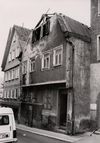 Kurz vor dem Abriss des alten Hauses, 20. September 1981. Foto: Haller Tagblatt (StadtA Schwäb. Hall FS 15257)