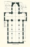 Grundriss der Kirche St. Ägidius, Stand 1907, aus: Eugen Gradmann (Hrsg.): Die Kunst- und Altertums-Denkmale der Stadt und des Oberamtes Schwäbisch-Hall, Esslingen 1907, S. 164