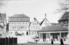 Blick aus Richtung Westen über den Säumarkt. Undat., um 1928-1934. Fotograf unbekannt (StadtA Schwäb. Hall DIG 05737, Original: Ivo Lavetti / www.nostalgus.de, alle Rechte vorbehalten)