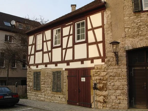 Nebengebäude. Bild von 2007. Foto: Daniel Stihler (StadtA Schwäb. Hall DIG 02074)