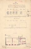 Plan zu Umbauten im Erdgeschoss des Wohnhauses, 1882 (Baurechtsamt SHA, Bauakten).