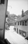 Blick aus Richtung Norden, Nr. 31 liegt auf der rechten Seite. Undat., um 1928-1935. Fotograf unbekannt (StadtA Schwäb. Hall DIG 05591, Original: Ivo Lavetti / www.nostalgus.de, alle Rechte vorbehalten)