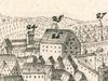 Ausschnitt aus einer Stadtansicht von Johann Christian Leopold nach Vorlage von Friedrich Bernhard Werner, um 1730 (StadtA Schwäb. Hall S10/518)