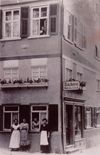 Die damalige Bäckerei Scholl, 1938. Foto: Privatbesitz (StadtA Schwäb. Hall DIG 05301)