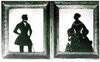 Schattenrisse von Carl Chur und seiner 1844 an Kindbettfieber verstorbenen zweiten Ehefrau Mathilde Chur geb. Teichmann, undat., wohl um 1839/40 (StadtA Schwäb. Hall R107/051)