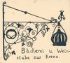 Zeichnung des Schildes von Fritz Schmidt, 1931 (StadtA Schwäb. Hall R42/1298)